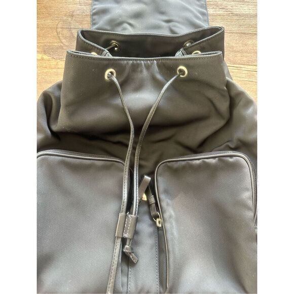 Vintage Coach Black Leather & Nylon Mercer Backpack G1J-743 - Picture 2 of 6